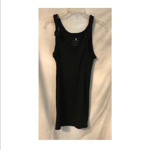 Blk Sleeveless w/ Square Knots at Top of Bodice